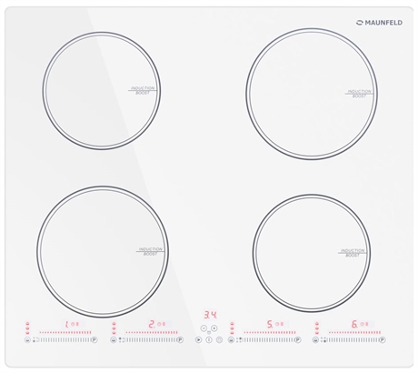 Индукционная варочная панель MAUNFELD CVI594SWH УУУУ24155 - фото 17208