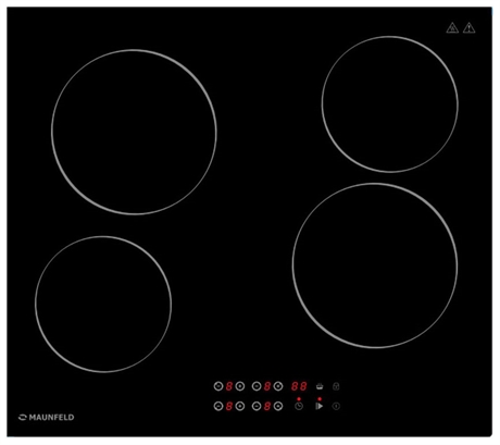 Электрическая варочная панель MAUNFELD CVCE594BDBK УУУУ21455 - фото 17212